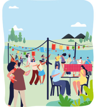 Affiche des guinguettes des berges de la Souchez - été 2023