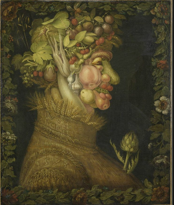 1-Guiseppe Arcimboldo, Le Printemps, l'Été, l'Automne, l'Hiver, 1573, Musée du Louvre ©RMN Grand-Palais (musée du Louvre)