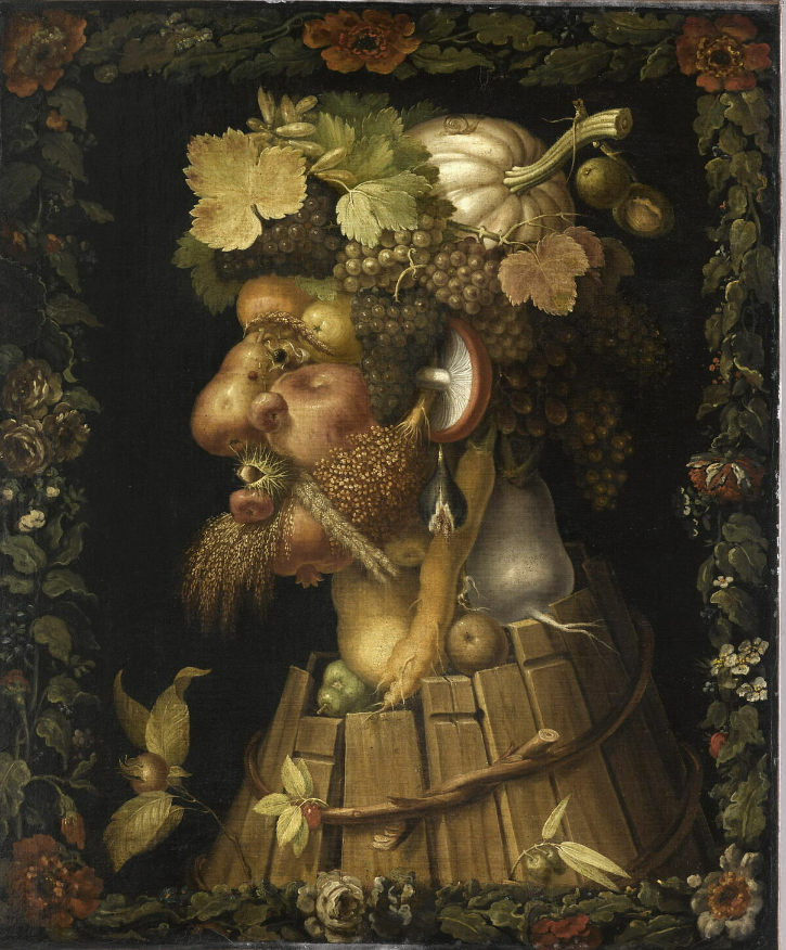 2-Guiseppe Arcimboldo, Le Printemps, l'Été, l'Automne, l'Hiver, 1573, Musée du Louvre ©RMN Grand-Palais (musée du Louvre)