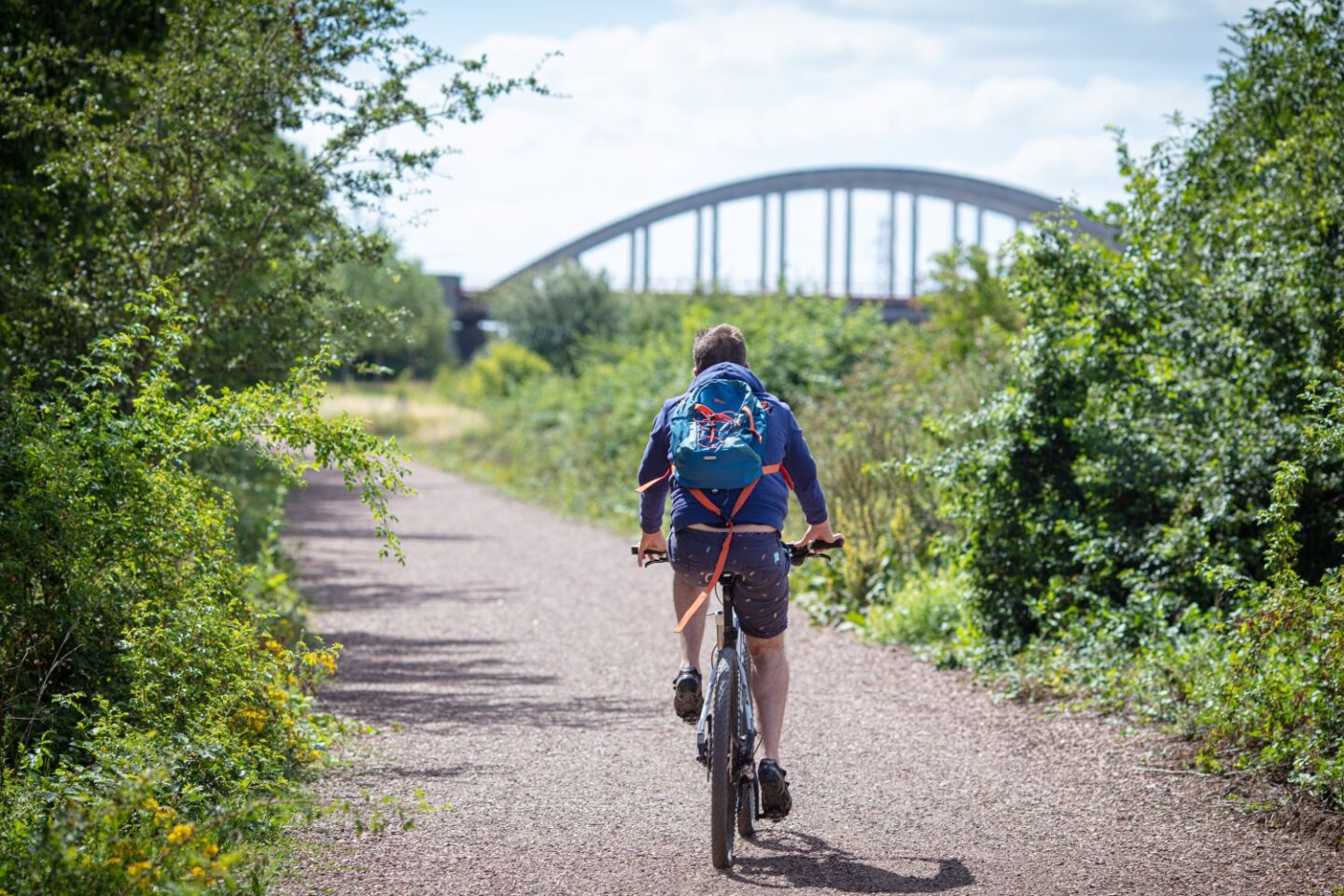 Chemin de halage à vélo © Hecquet
Chaine des parcs